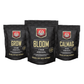 Kit de fertilizantes en polvo House and Garden Dry Nutrient Grow Bloom y Cal-Mag para cultivo profesional.